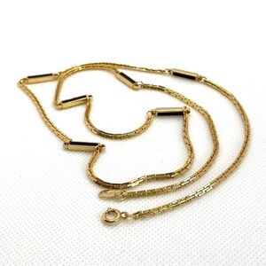 Necklace Jewelry Gold Tone 27” Long Chain